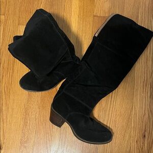 Lucky Brand Black Over the Knee Boots
